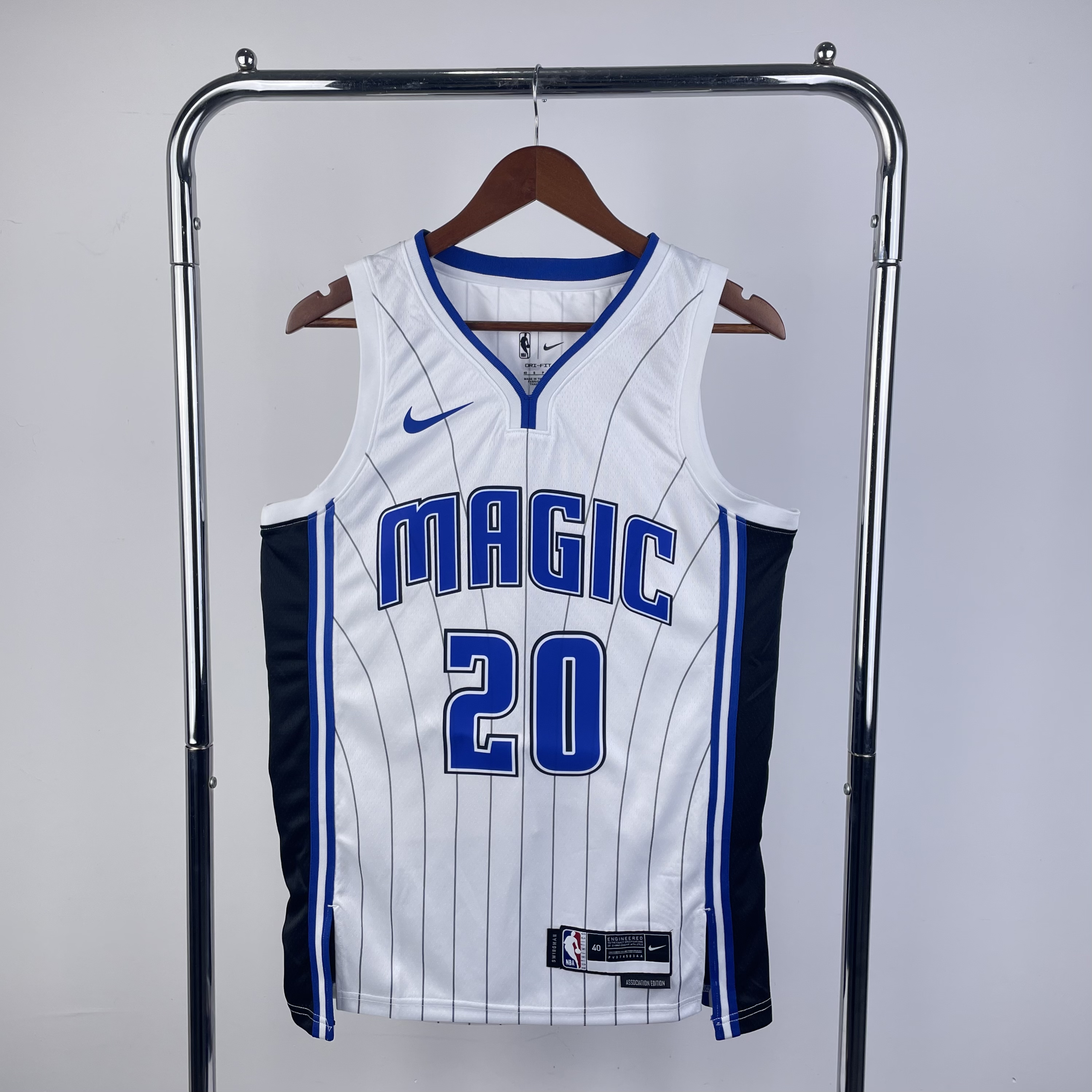 Men Orlando Magic #20 Fultz White Season Nike 2023 NBA Jersey